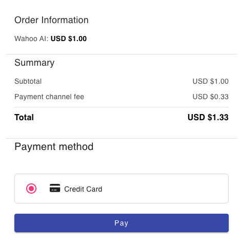 Payment Page